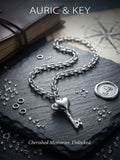 Auric & Key Statement Necklace | Handcrafted Silver Jewelry