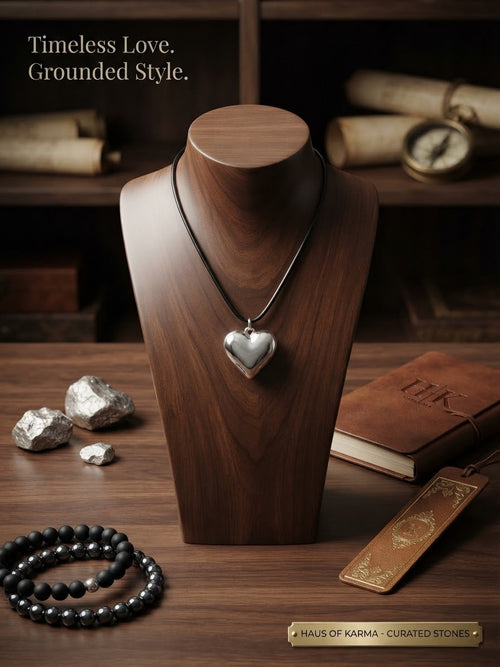 Chunky Puffy Heart Pendant Necklace