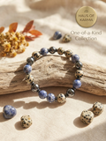 Jasper, Sodalite & Hematite Beaded Stretch Bracelet