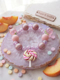 Kids' Sweet Swirl Lollipop & Peach Charm Stretch Bracelet – Sugar & Spells