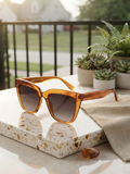 Golden Hour Glow ✨: The Perfect Amber Sunnies