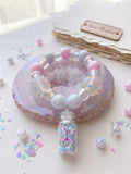 Kids' Pastel Confetti & Dream Bottle Charm Stretch Bracelet – Haus Of Karma