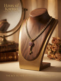 Haus of Karma - Ruby Heart Key Necklace