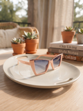 Haus Of Karma Blush Geometric Sunglasses