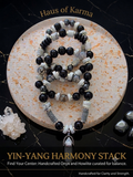 The Yin-Yang Harmony Stack | 4-Piece Handcrafted Onyx & Howlite Bracelet Set