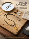 Hand-Selected Crystal Point Cord Necklace | Positive Energy Gemstone Pendant