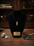 Grounding Energy Dalmatian Jasper Crystal Point Necklace