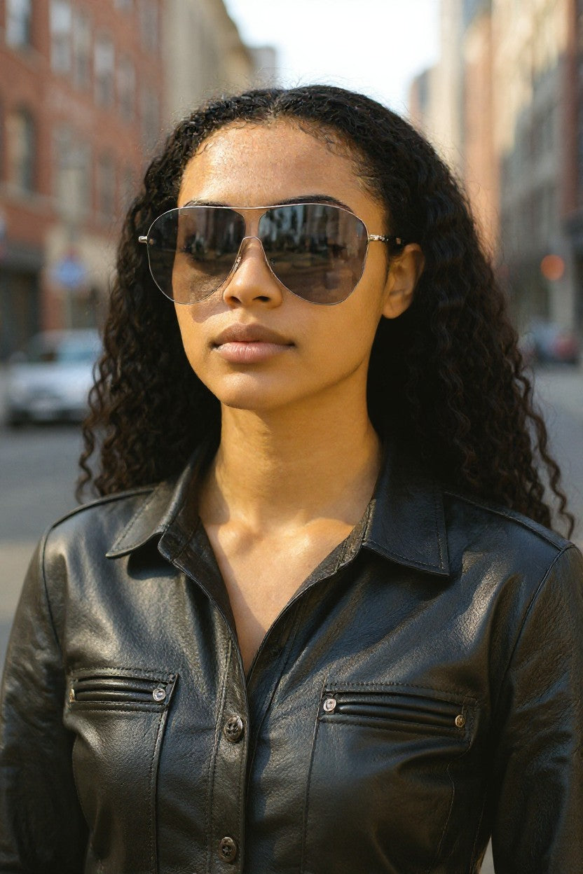 Butterfly Wing Oversized Sunglasses