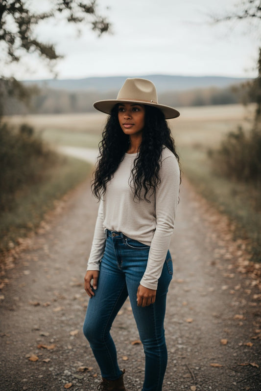 Olive Ombre Gradient Fedora
